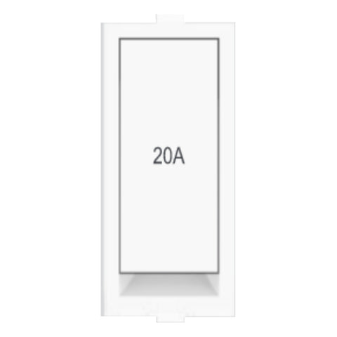 Fybros Wood-em Modular One Way Switch One Module 20Amp White W90009 
