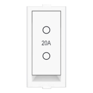 Fybros Wood-em Modular Two Way Switch One Module 20Amp White W90010 
