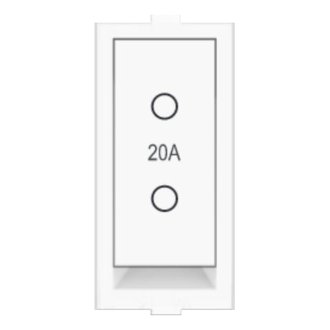 Fybros Wood-em Modular Two Way Switch One Module 20Amp White W90010 