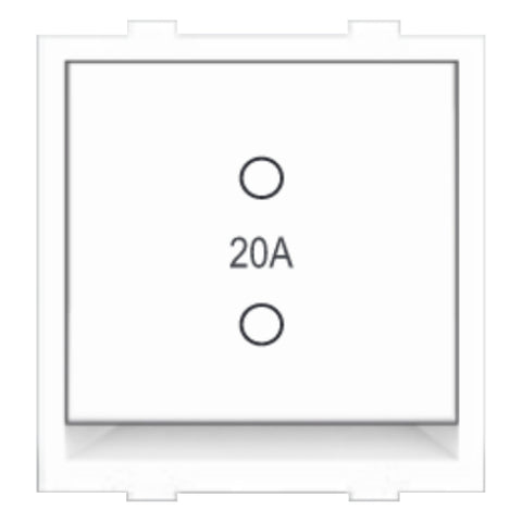 Fybros Wood-em Modular Two Way Switch Two Module 20Amp White W90013 