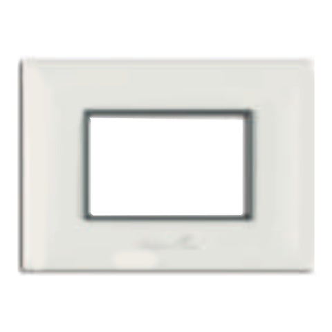 Fybros Florenza Modular Plates With Mounting Frames 3M Glacier White F2003 