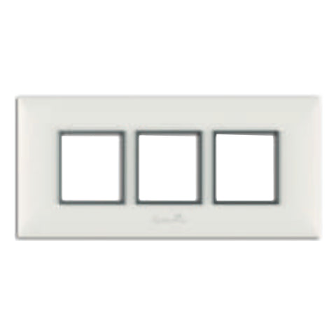 Fybros Florenza Modular Plates With Mounting Frames 6M(2+2+2) Glacier White F2008 