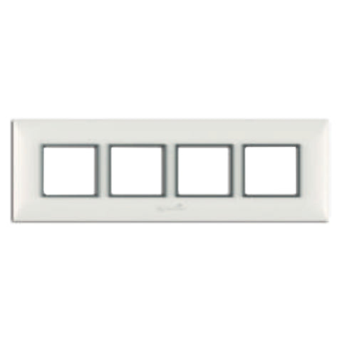 Fybros Fusion Modular Plates With Mounting Frames 8M(2+2+2+2) Glacier White F3010 