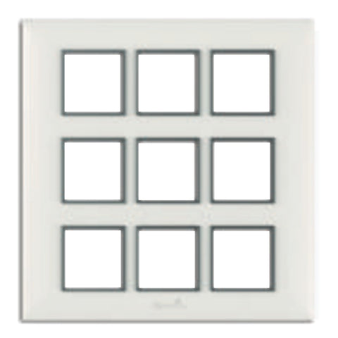 Fybros Fusion Modular Plates With Mounting Frames 18M Glacier White F3015 