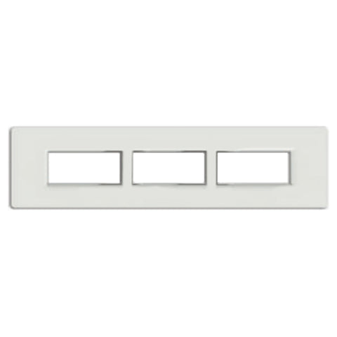 Fybros F-Wood Modular Plates With Mounting Frame 12M(H) Glacier White F7008 