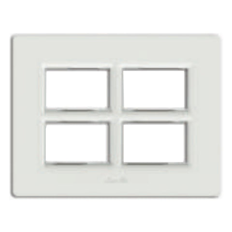 Fybros F-Wood Modular Plates With Mounting Frame 12M(V) Glacier White F7009 