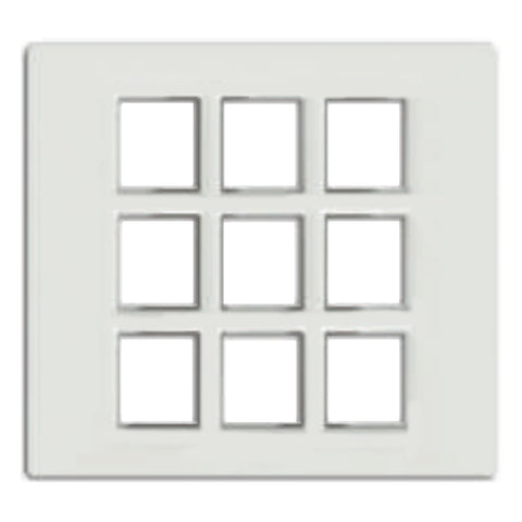 Fybros F-Wood Modular Plates With Mounting Frame 18M Glacier White F7011 