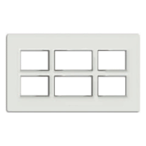 Fybros F-Wood Modular Plates With Mounting Frame 20M Glacier White F7012 