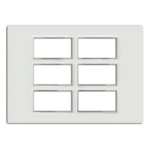 Fybros F-Wood Modular Plates With Mounting Frame 24M Glacier White F7013 