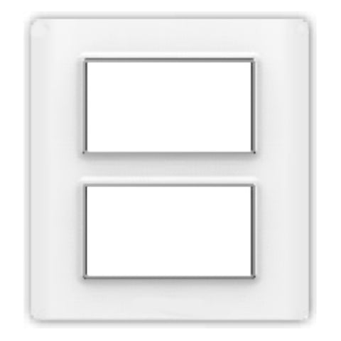 Fybros Flare Modular Plates With Mounting Frame 8M(V) Mint White F9007 