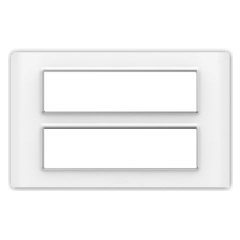 Fybros Flare Modular Plates With Mounting Frame 16M Mint White F9009 