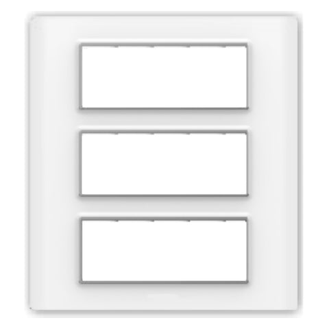 Fybros Flare Modular Plates With Mounting Frame 18M Mint White F9010 