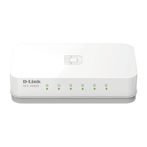 D-Link 5 Port 10/100 Mbps Unmanaged Desktop Switch DES-1005C 
