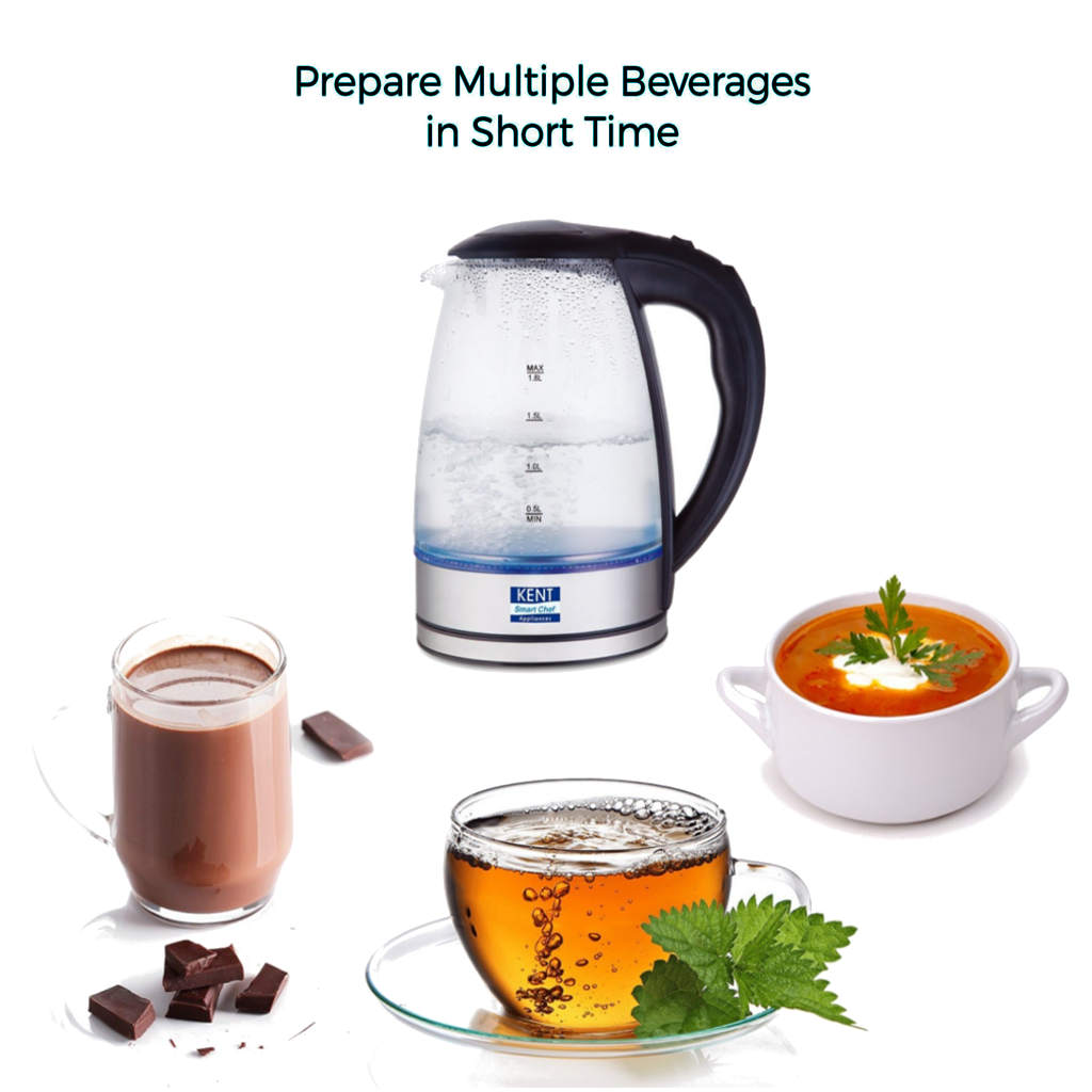 Kent Elegant Electric Glass Kettle 1.8Litre 16052