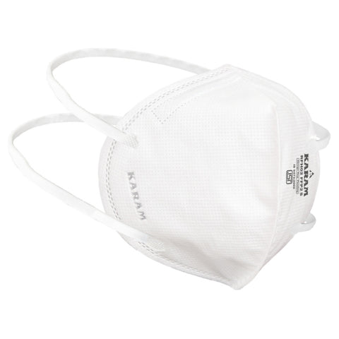 Karam Disposable Face Mask With Headband White RFH 02 