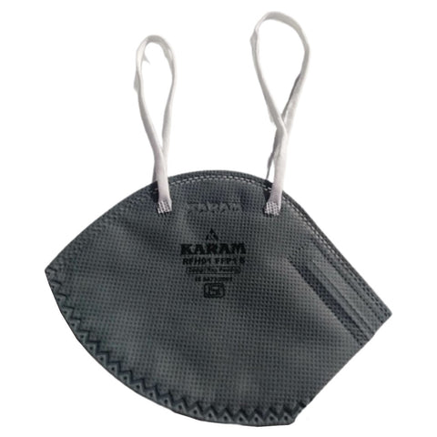 Karam Disposable Face Mask With Headband Grey RFH 01 