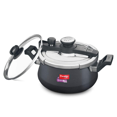 Buy Prestige Clip On Svachh Hard Anodised Handi Pressure Cooker 5L