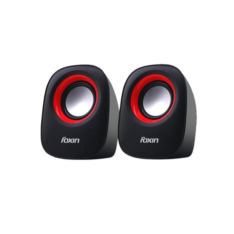 Foxin Multimedia Speakers (2.0) Black With Red FMS 475 (2.0) 