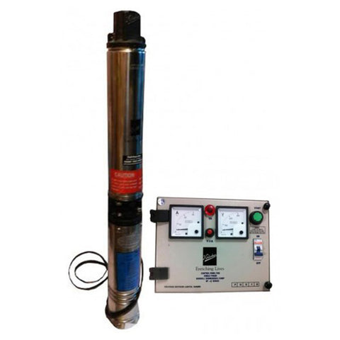Kirloskar Borewell Oil Filled Submersible Pump Without Control Panel Single Phase 1.00HP KP4 JALRAAJ-1008S+CP 