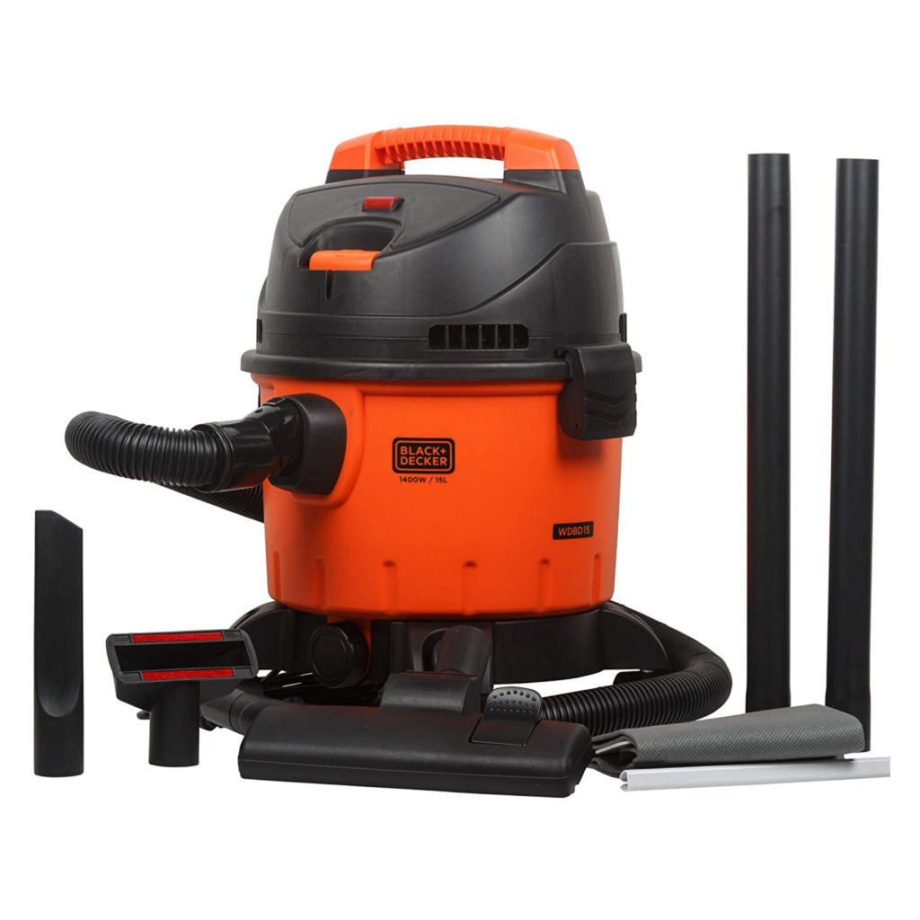 Black & Decker Wet & Dry Vacuum Cleaner 15Litre 1400W WDBD15-IN