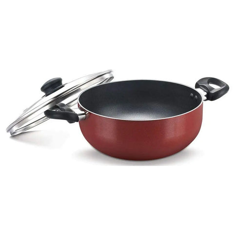 Prestige Omega Deluxe Kadai 300 mm With Glass Lid 36727 
