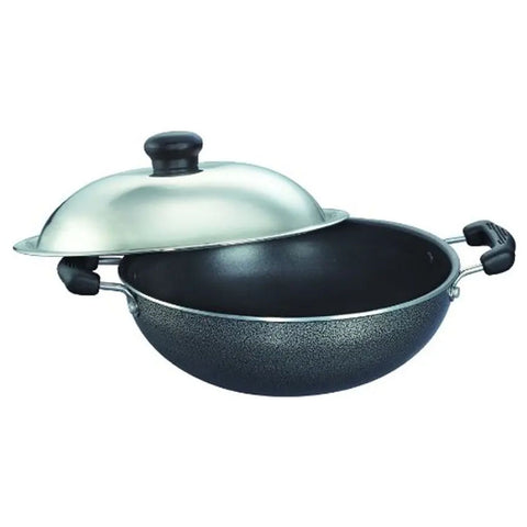 Prestige Omega Select Plus Round Base Kadai 250 mm With Stainless Steel Lid 30720 