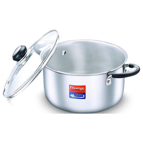 Prestige Tri Ply Splendor Casserole With Lid 240 mm 37421 