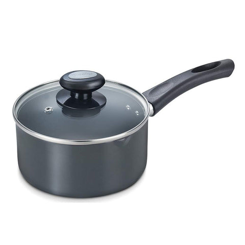Prestige Hard Anodised Plus Milk Pan With Glass Lid 200 mm 30968 