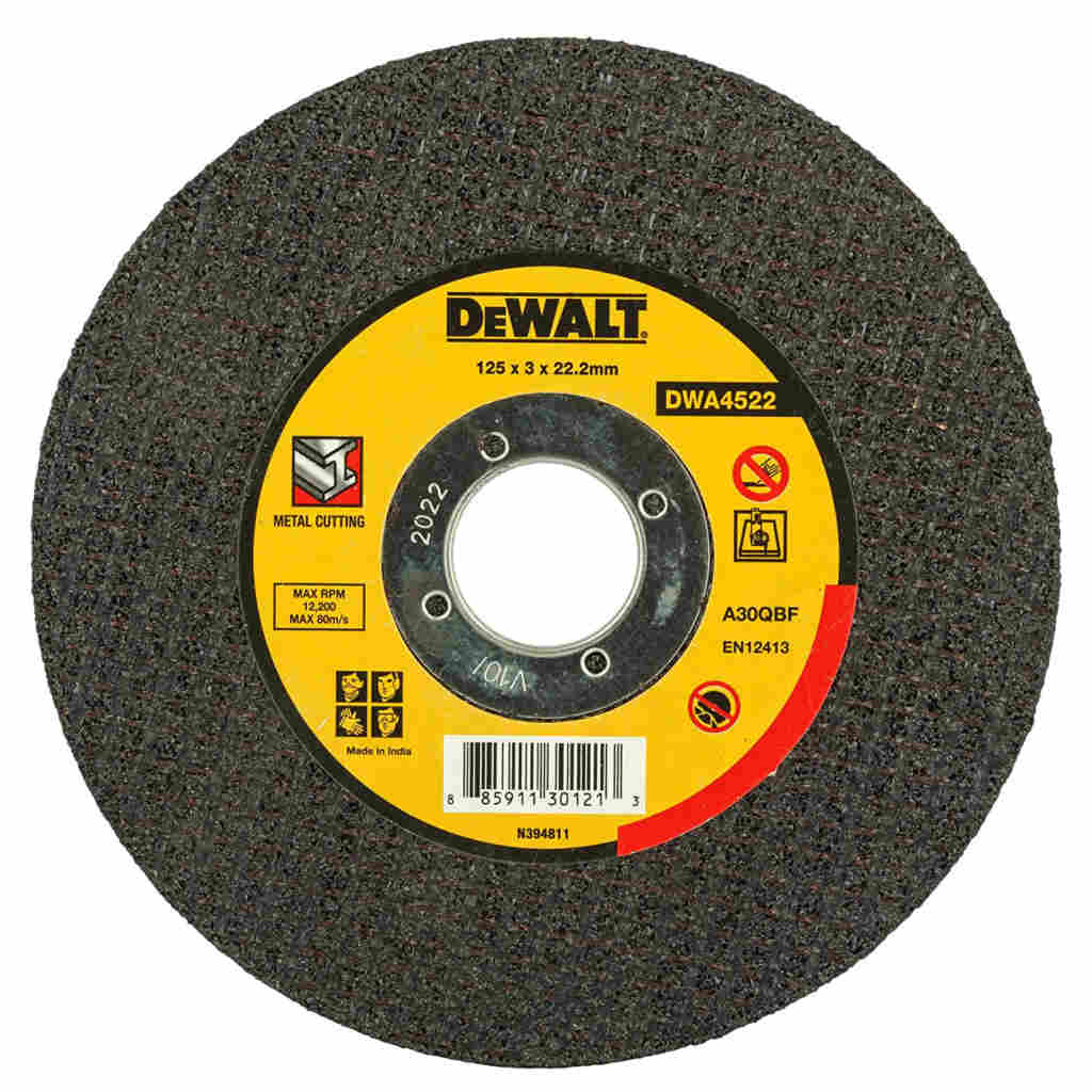 Dewalt Metal Cutting Wheel 125x3x22.23mm DWA4522 