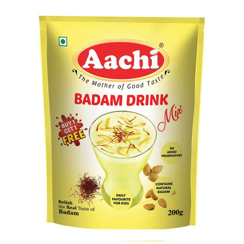 Aachi Badam Drink Mix 200 Grams (Buy 1 Get 1 Free) 