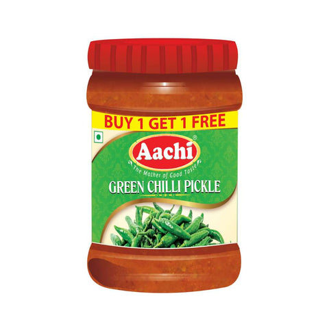 Aachi Green Chilli Pickle 200g (Buy 1Get 1) 