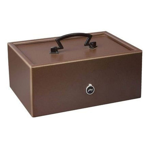 Godrej Aluminium Cash Box With Coin Tray 