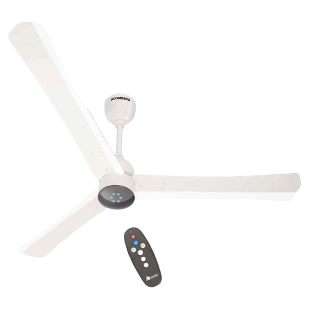 Atomberg Renesa Smart Plus IOT Enabled Ceiling Fan With BLDC Motor And Remote 1200mm Pearl White 