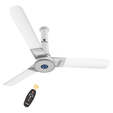 Atomberg Studio Plus Ceiling Fan With BLDC Motor And Remote 1200mm Pearl White 