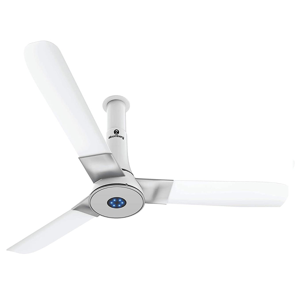 Atomberg Studio Plus Ceiling Fan With BLDC Motor And Remote 1200mm Pearl White