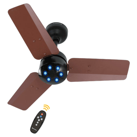 Atomberg Renesa Ceiling Fan With BLDC Motor And Compatible Regulator 600mm Matt Brown And Black 