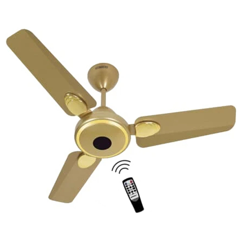 Atomberg Efficio Plus Ceiling Fan With BLDC Motor And Remote 900mm Golden 