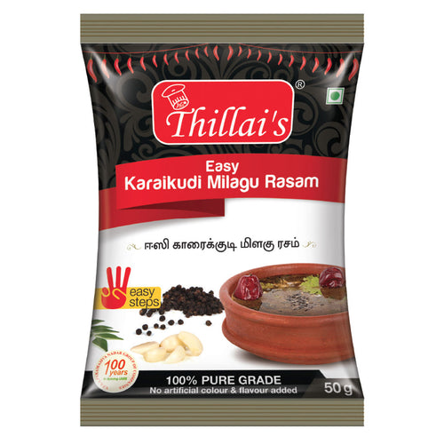 Thillai’s Easy Karaikudi Milagu Rasam Powder 50g 