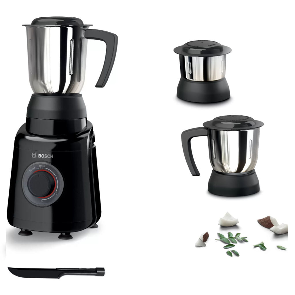 Bosch TrueMixx Joy 3 Jars Mixer Grinder 500W Black MGM2133BIN