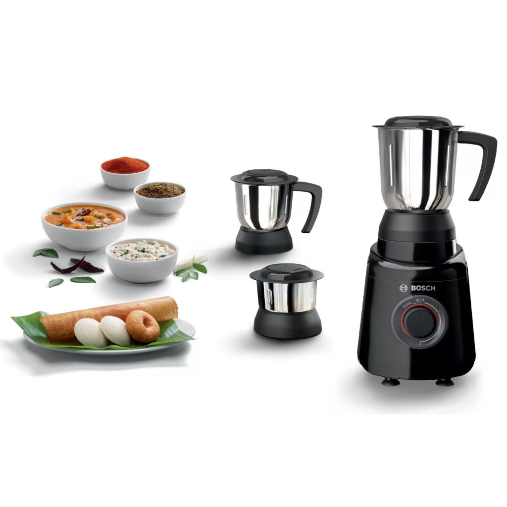Bosch TrueMixx Joy 3 Jars Mixer Grinder 500W Black MGM2133BIN