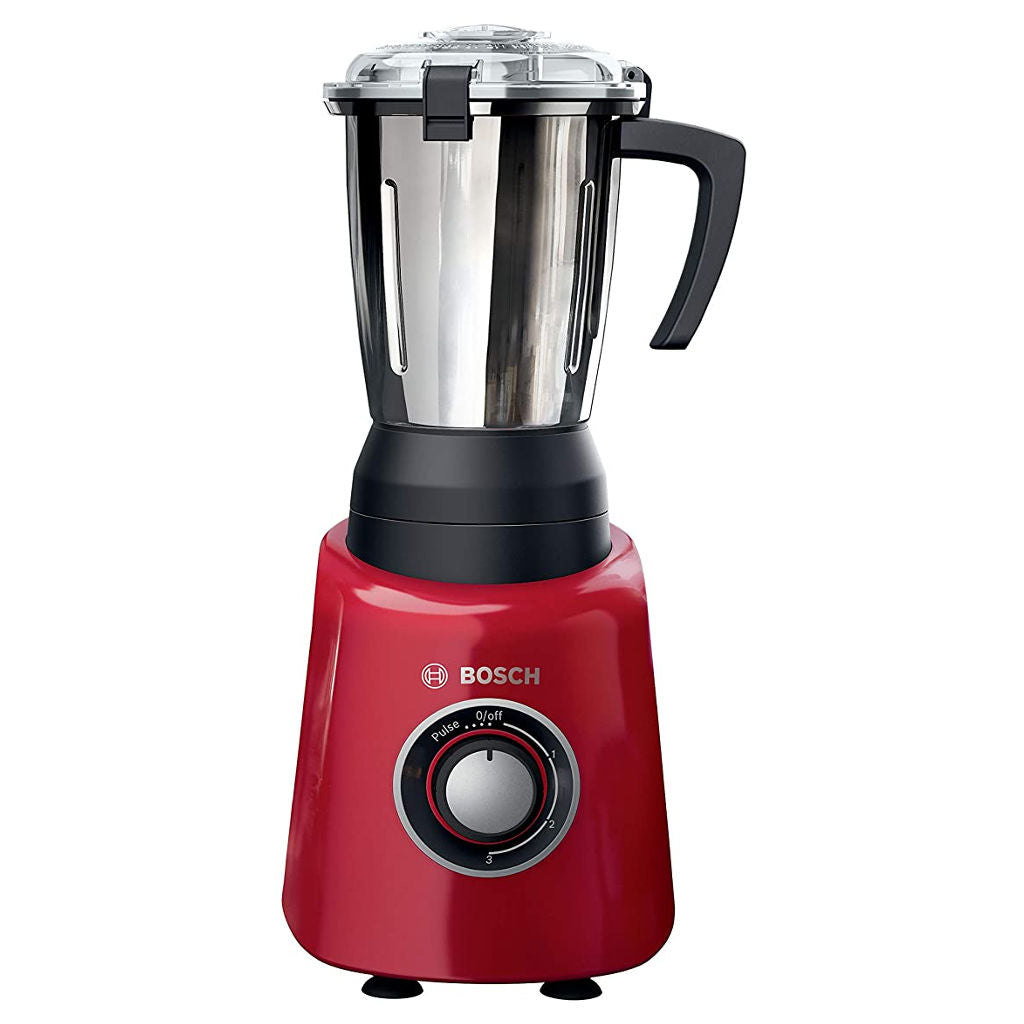 Bosch TrueMixx Radiance 3 Jars Mixer Grinder 600W Red MGM4334RIN