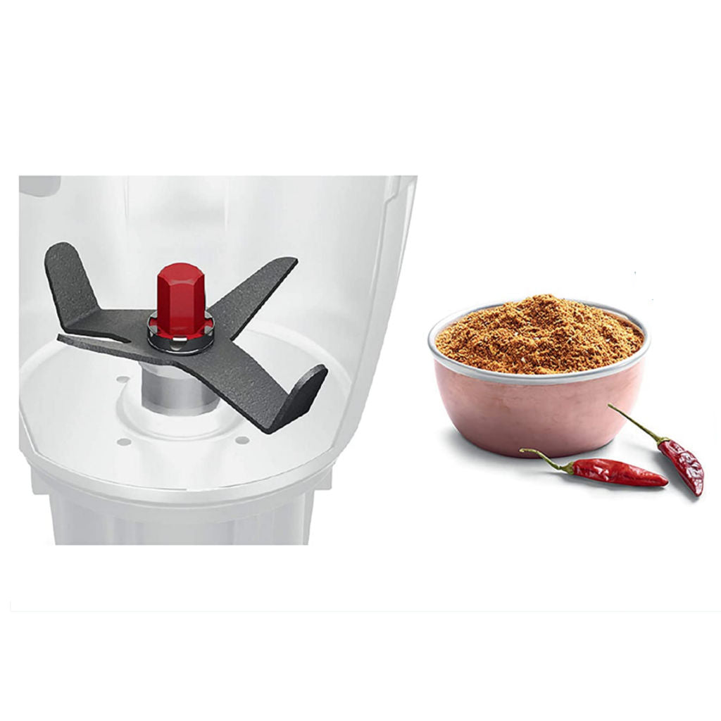 Bosch TrueMixx Radiance 3 Jars Mixer Grinder 600W Red MGM4334RIN