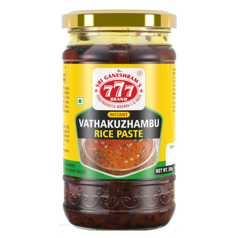 777 Vathal Kuzhambu Rice Paste Glass Jar 300g FG-0164 
