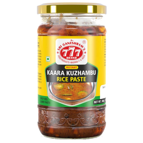 777 Kaara Kuzhambu Rice Paste Glass Jar 300g FG-0456 
