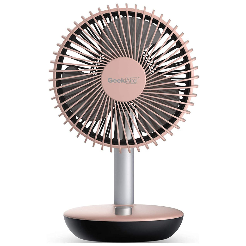 Geek Aire Rechargeable Oscillating 6 Inch Mini Table Fan 5200 mAh GF5