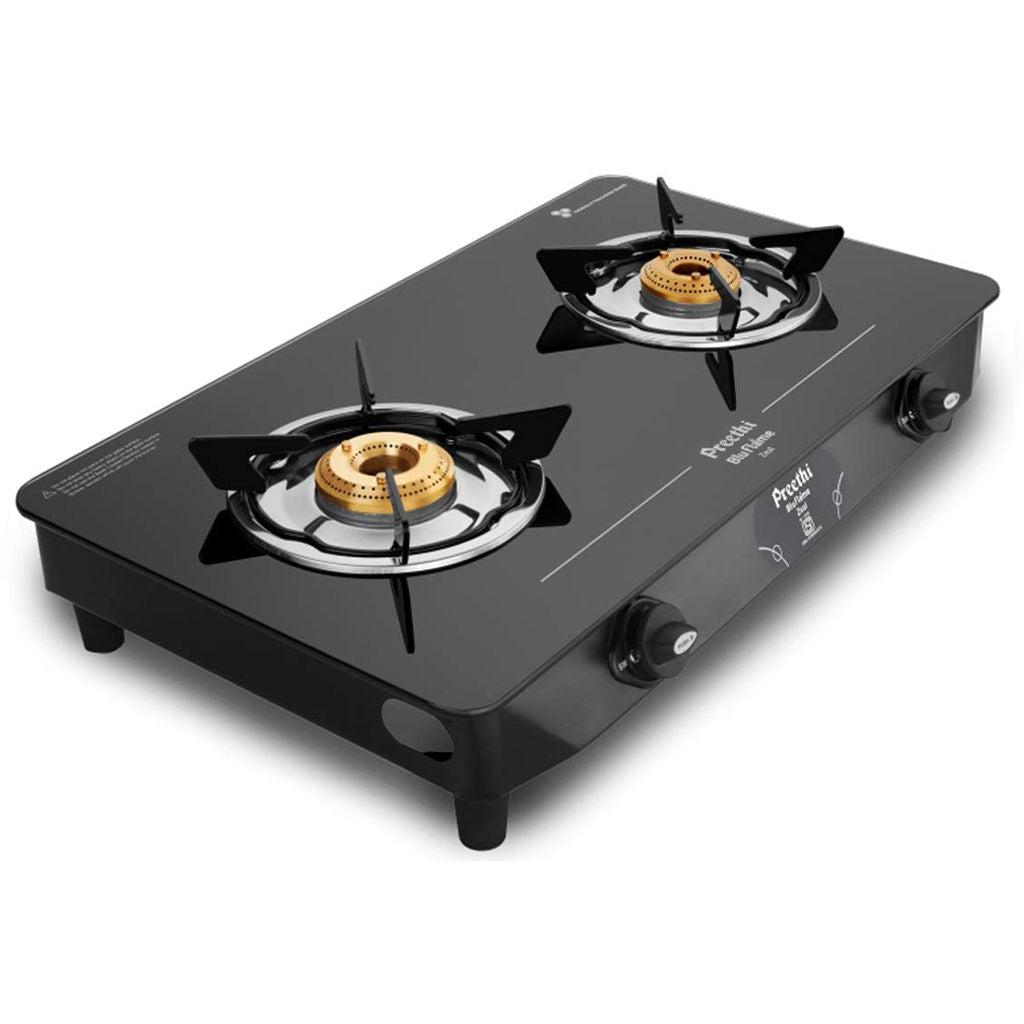 Preethi Blu-Flame Zeal 2 Burner Glass Top Gas Stove GTS123
