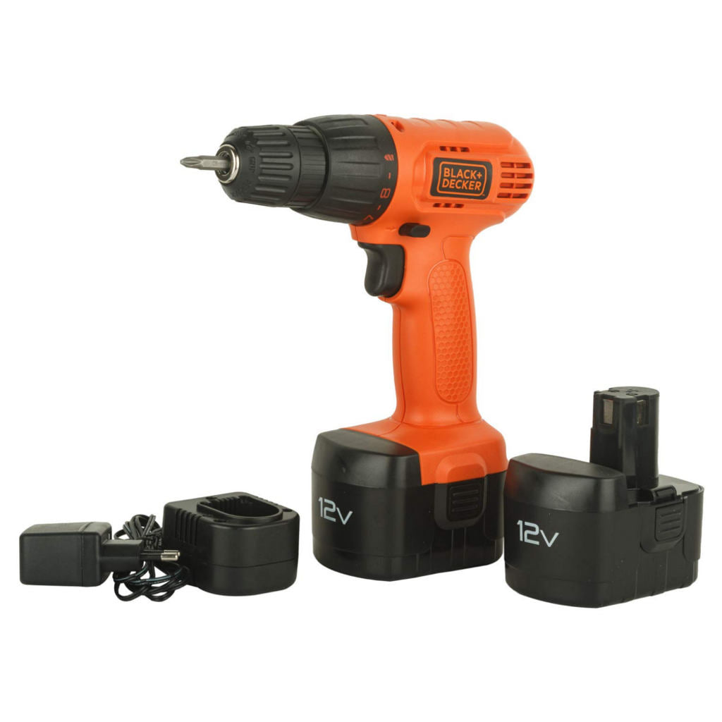Black & Decker Ni-CD Cordless Drill With 2 Batteries 12V CD121B2