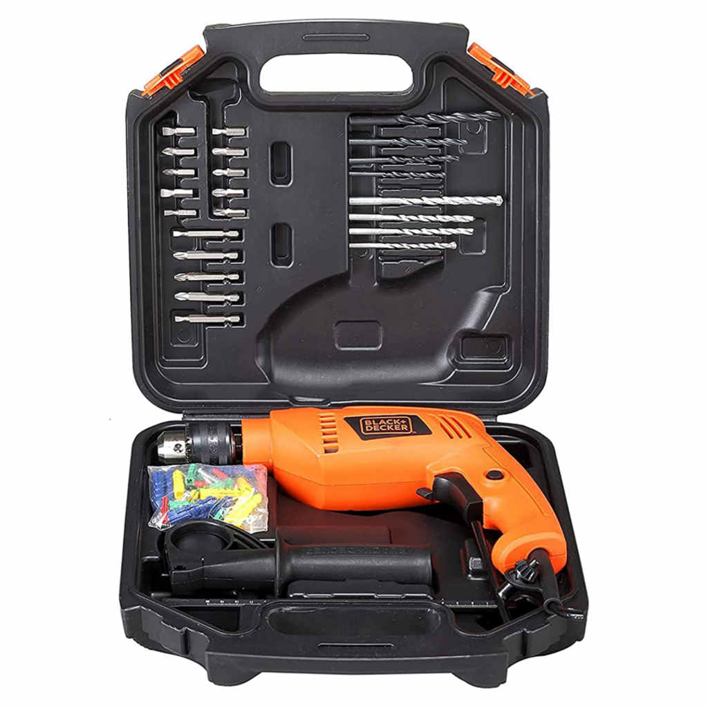 Black & Decker Hammer Drill Kit 13mm HD555K50 