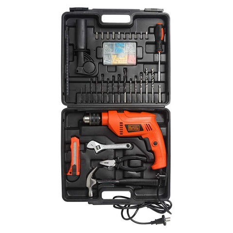 Black & Decker Hammer Drill Kit 13mm HD555KMPR 