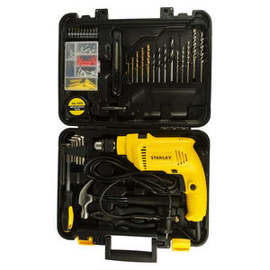 Stanley Hammer Drill Kit With 120 Pieces 10mm 550W SDH550KP 